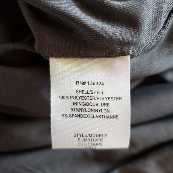 Halston Heritage Blue Gray Pleated Dress Size 4 - Picture 13 of 16